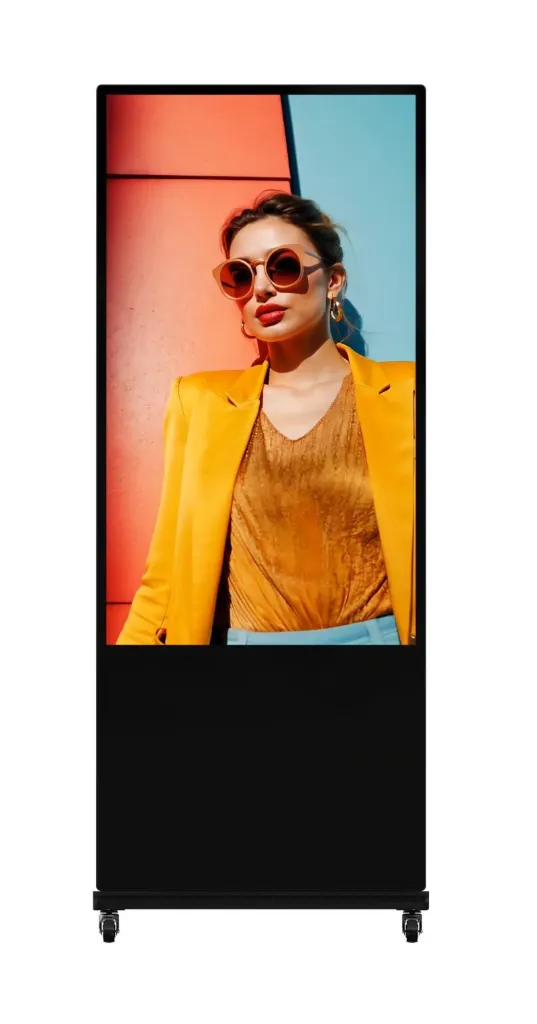 [317601544] 55-inch Slim Floor Standing Digital Signage (DS-D6055UN-D/S)